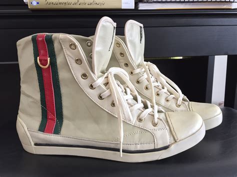 gucci tennis shoes used|vintage Gucci tennis shoes.